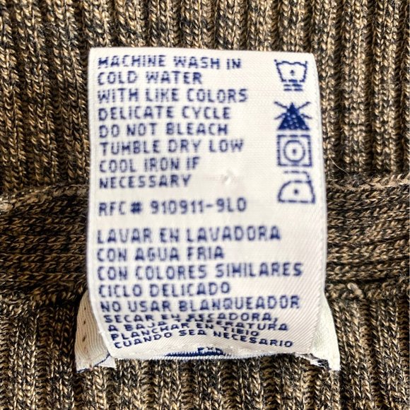 White Stag Ribbed V-Neck Long Sleeve Sweater Women’s Size Large - Picture 9 of 10